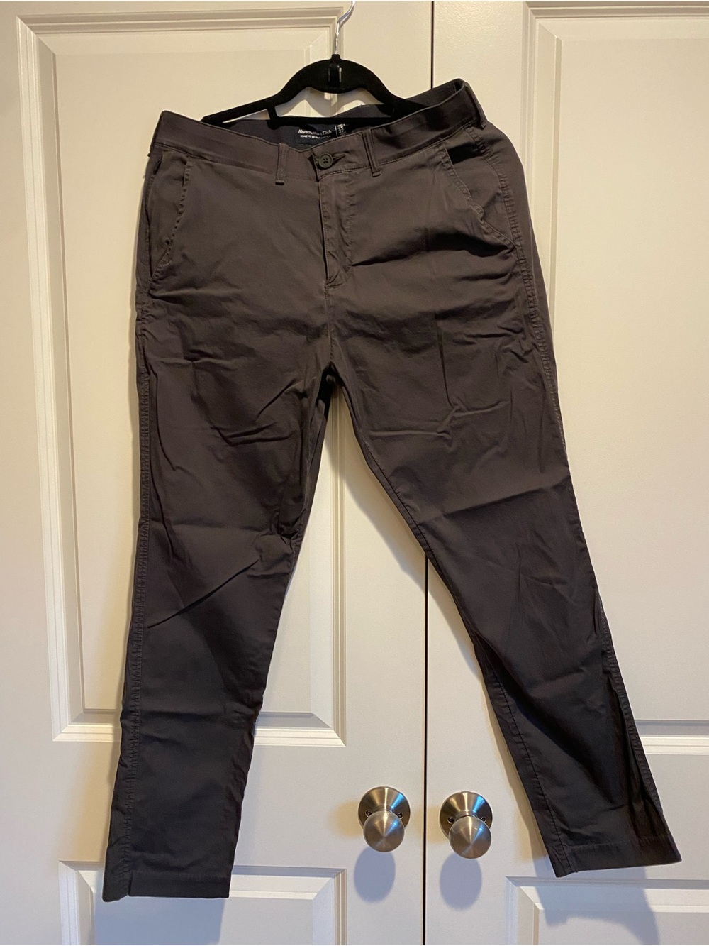 Abercrombie & Fitch Charcoal Slim Chino Pants